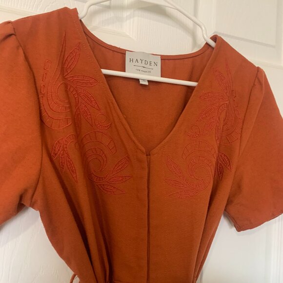 Hayden Los Angeles Rust Dress - Picture 3 of 5